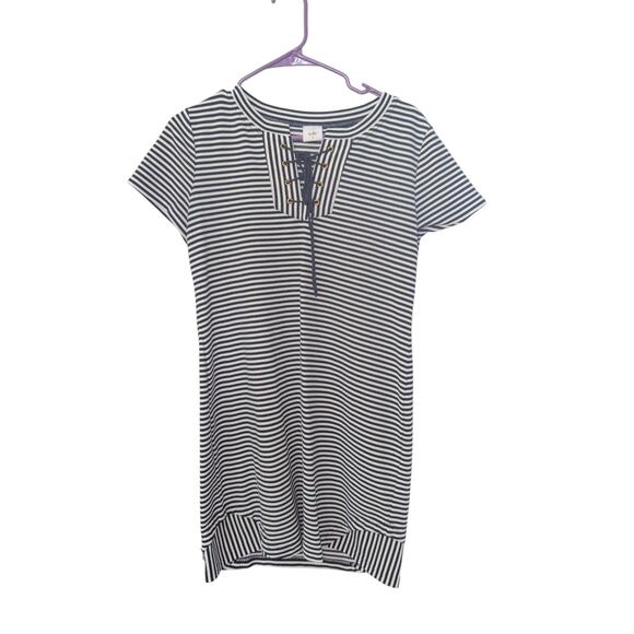 Cabi Navy and White Above-the-Knee Dress Size Small - Picture 1 of 2